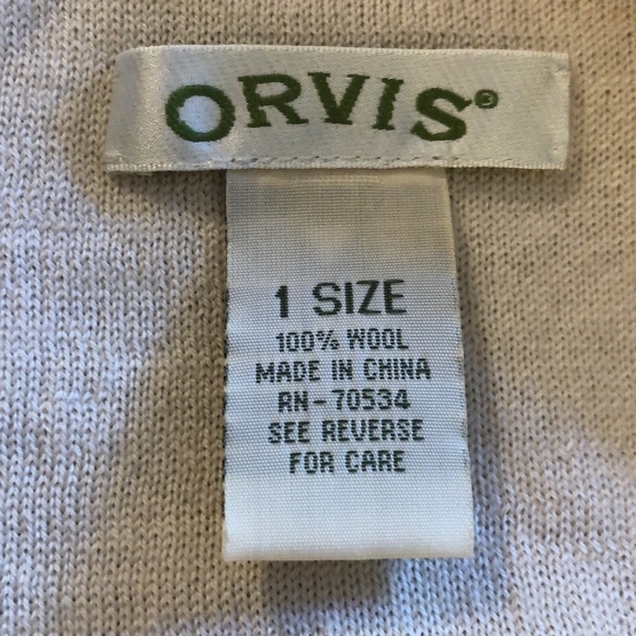 Orvis wool poncho.. great for nursing and reversible - Picture 2 of 2
